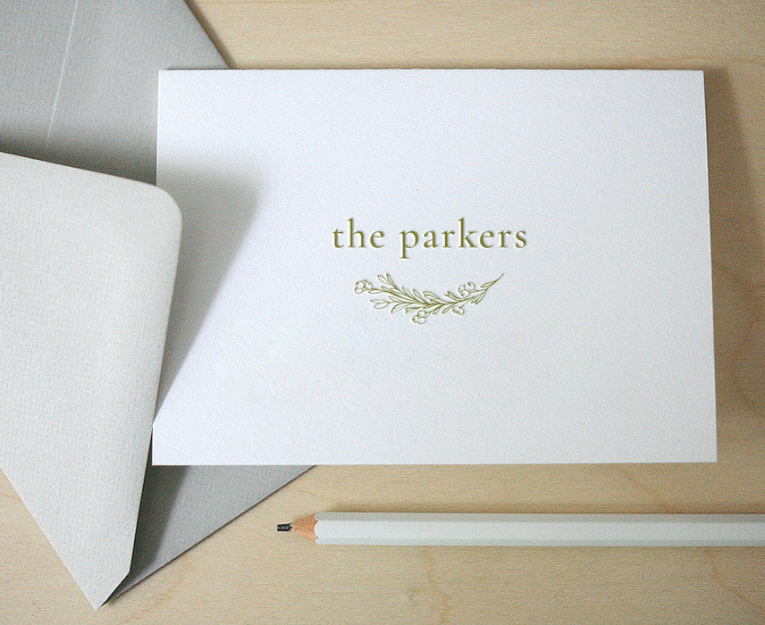 Parker Personalized Letterpress Thank You Notes