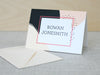 a close up of a card on a table