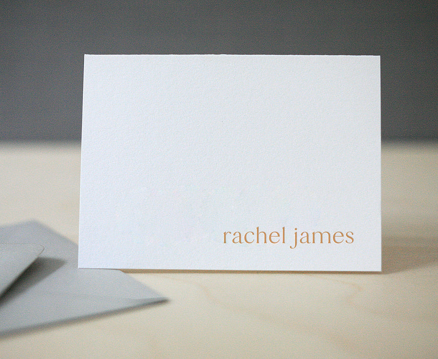 Rachel Personalized Letterpress Notecards