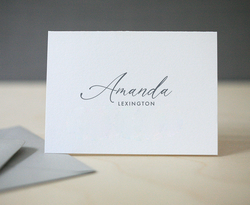 Amanda Personalized Letterpress Stationery