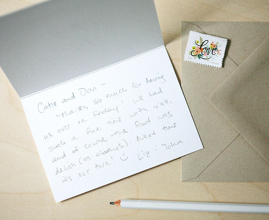 Jules Personalized Letterpress Graduation Thank You Notes