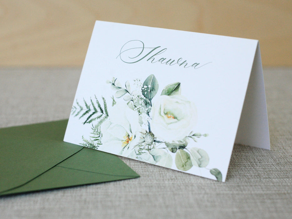 a close up of a card on a table