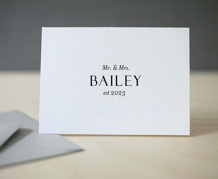 Bailey Personalized Letterpress Stationery