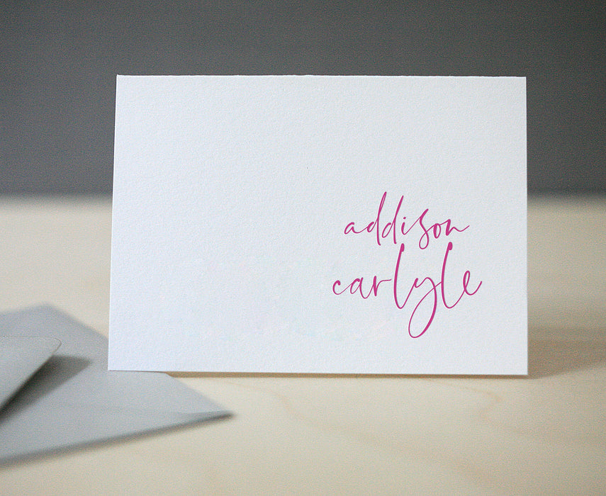 Addison Personalized Letterpress Stationery