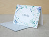 a close up of a card on a table