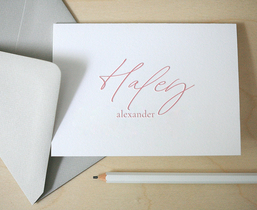 Haley Personalized Letterpress Stationery