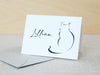 a card with a picture of a cat on it