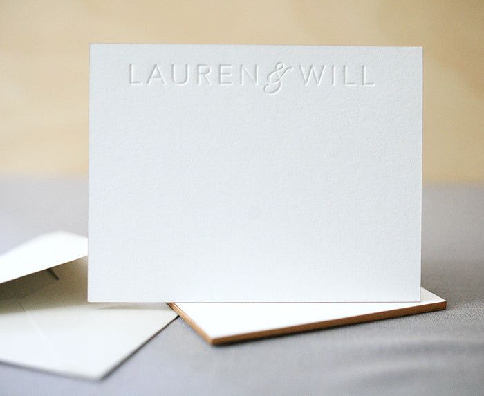 Edge Painted Stationery