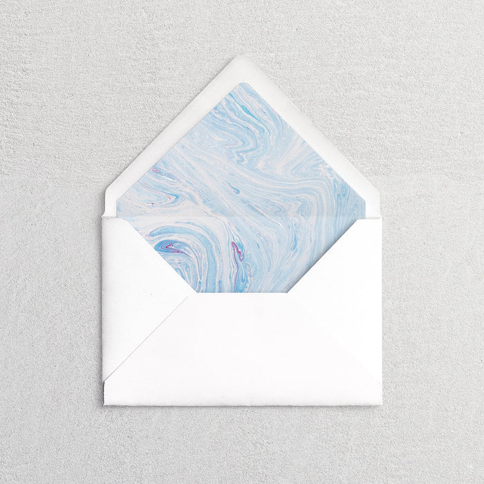 Marbled Paper Envelope Liners