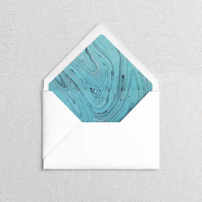 Marbled Paper Envelope Liners