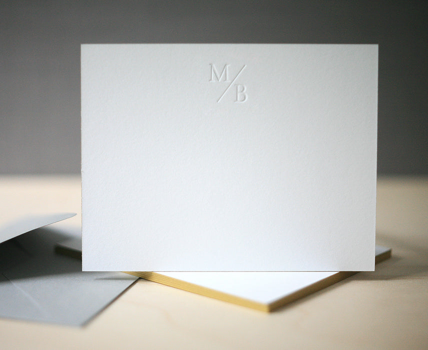 Simple Monogram Personalized Notes