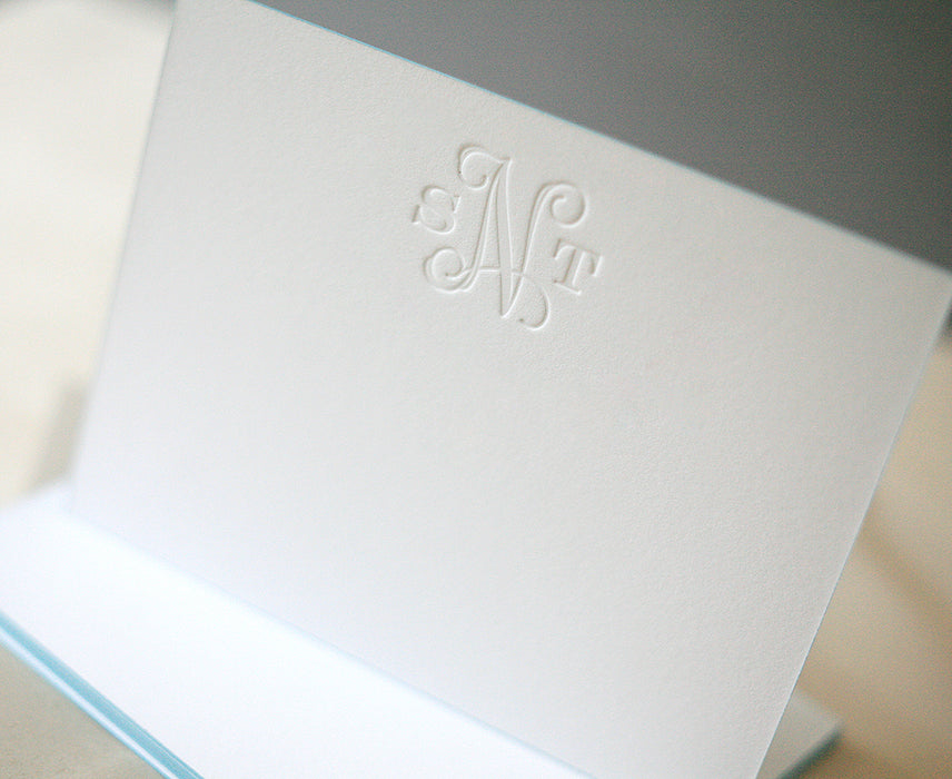 Vine Monogram Personalized Notes