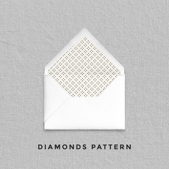 Diamonds Pattern Envelope Liners