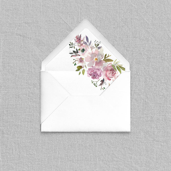 Mauve Swag Envelope Liners