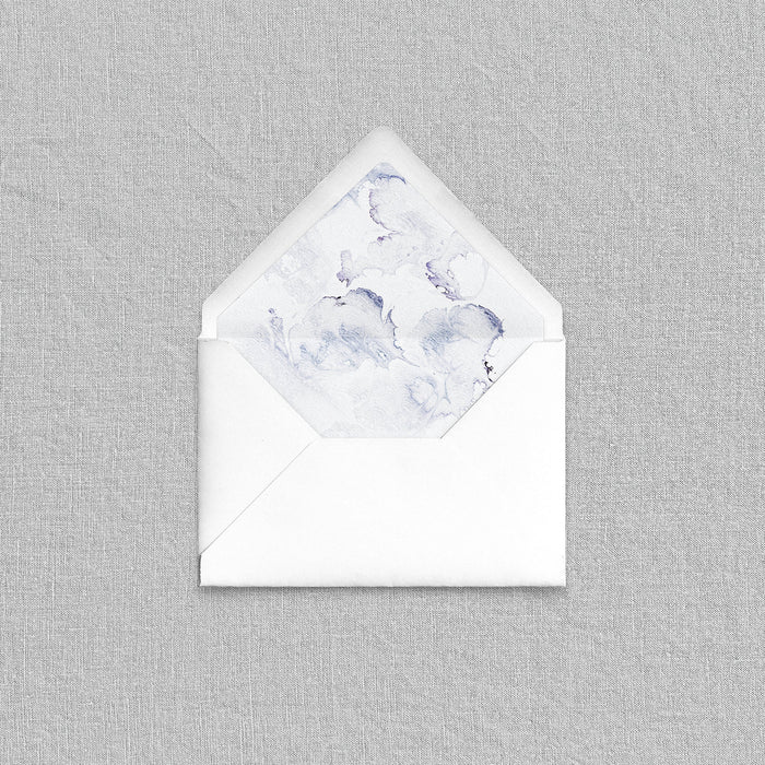 Navy Swirl Envelope Liners