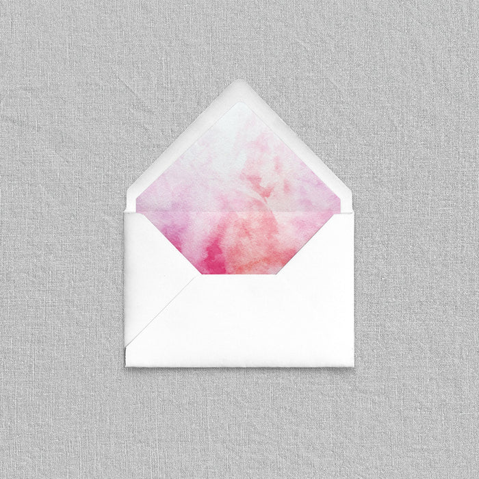 Pink Wash Envelope Liners