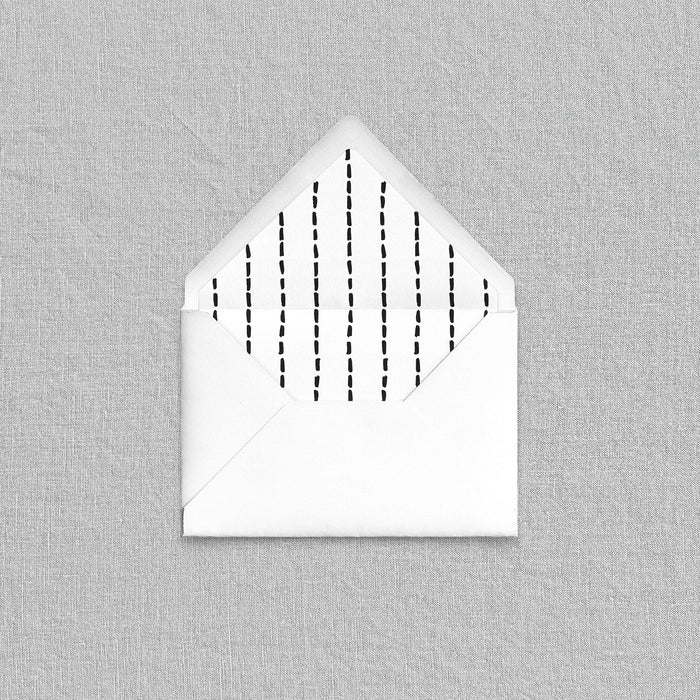 Black Dash Envelope Liners