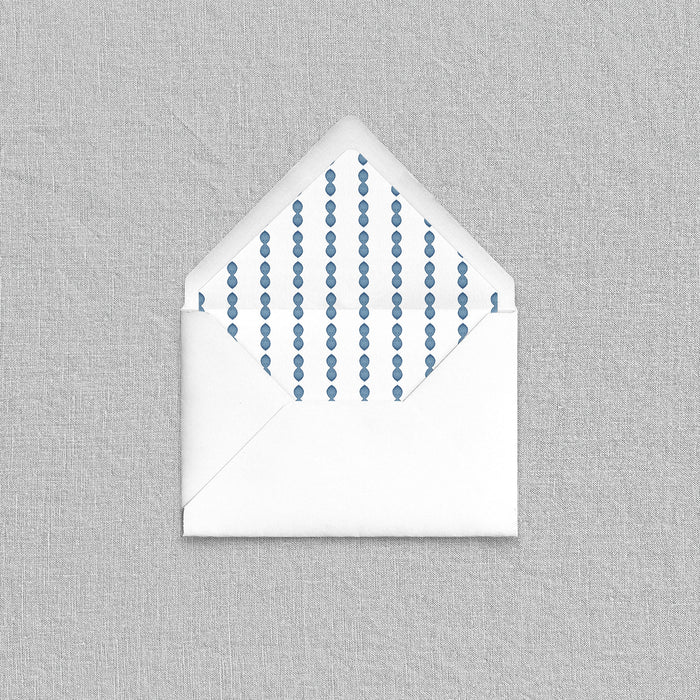 Blue Beads Envelope Liners