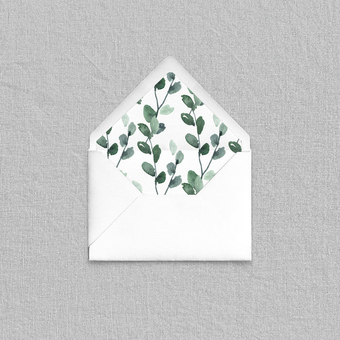 Eucalyptus Branch Envelope Liners