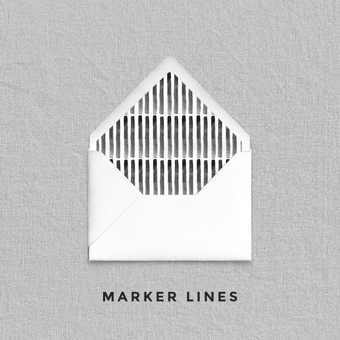 Marker Lines Envelope Liners